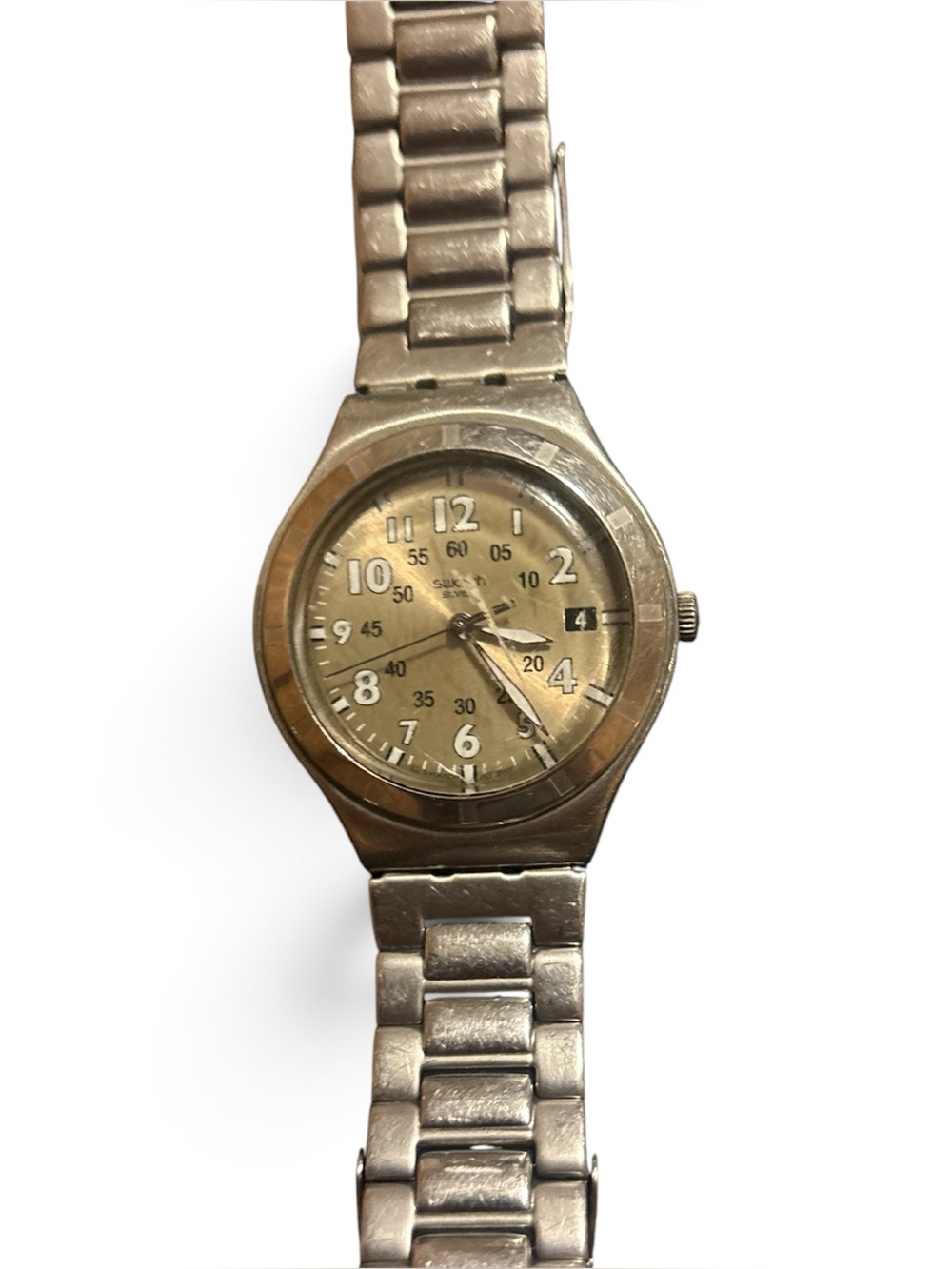 VTG Swatch Watch silver tone